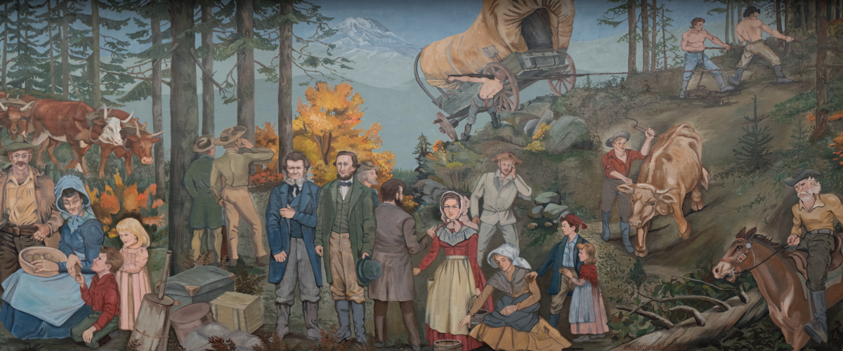 mural_2025_1200x500 Painted wall mural featured in the Mutual of Enumclaw home office